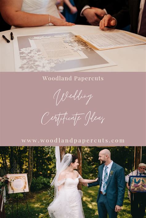 Woodland Papercuts Jewish Bride Wedding Certificate Marriage