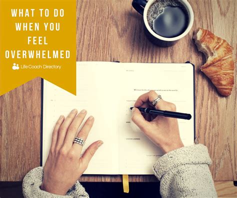 what to do when you feel overwhelmed life coach directory