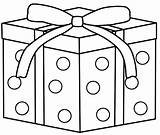 Coloring Gift Christmas Popular Dots sketch template