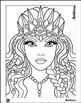 Coloring Pages Beautiful Women Adults Woman Beauty People Color Cute Printable Getcolorings Getdrawings Print Choose Board Sketch Abstract Template sketch template