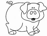 Cerdo Colorear Cerdito Granja Cerdos Domesticos Cerditos Pig Sencillos Facilisimo Fichas Maestra Animalitos Desenho Cochino Porco Animada Molde Coloringareas Blogx sketch template