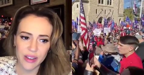 alyssa milano tries to save face offers olive branch to trump