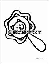 Baby Rattle Pages Clip Coloring Printablee Girl Via sketch template