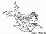 Princess Sirena Sirenas Sirene Sereia Raskraski Barbi Colorkid Dibujo Rusalki Sereias Colorir Syreny Mermaids Sirens Sirenette Coloriage Meerjungfrau Malvorlagen Stampare sketch template
