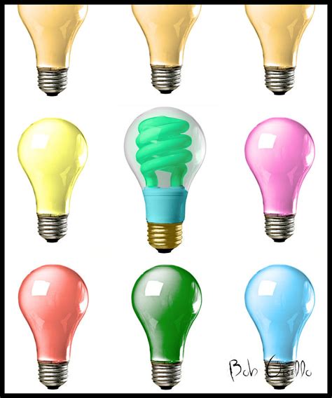light bulbs    color  bob orsillo