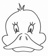 Duck Printable Mask Template Coloring Face Pages Farm Kids Horse Animal Preschool Crafts Outline Masks Cartoon Templates Board Bee Headbands sketch template
