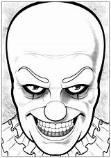 Pennywise Adults Justcolor Adulti Coloriage Erwachsene Malbuch Grippe Stampare Colorier Horrible ça Jeffrey Clowns Mostro Dare Facile Tueur Coloriages Ausmalbilder sketch template