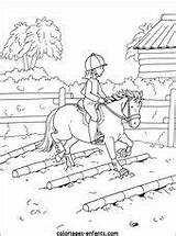 Equitation Coloriages Cheval Poney Rubrique équitation Pferde Paarden Pferd sketch template