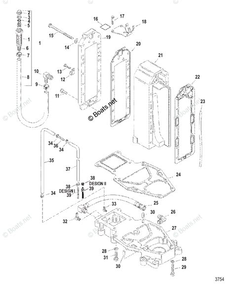 mercury sportjet jet drive hp oem parts diagram  manifold assembly  adapter plate