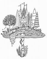 Enchanted Johanna Basford Magical Erwachsene sketch template