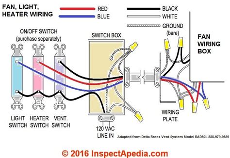 broan bathroom fan wiring diagram good diagram