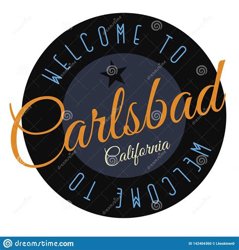 carlsbad california stock vector illustration  carlsbad typography