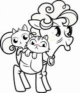 Coloring Pages Pony Little sketch template