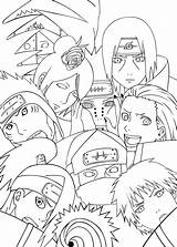 Coloring Pages Naruto Akatsuki Obito Team Sasuke Para Colorir Printable Desenho Desenhos Anime Color Kids Getcolorings Books Getdrawings Salvo sketch template