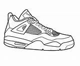 Coloring Jordan Pages Shoes Shoe Kids Popular sketch template