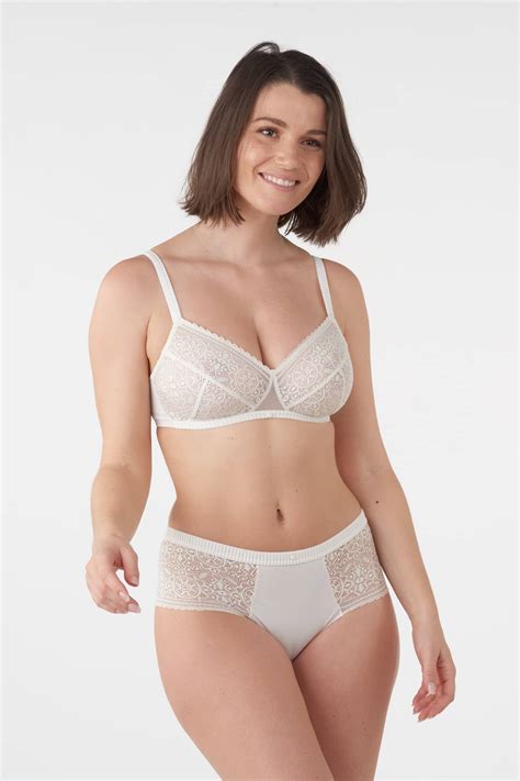 white lace padded balconette bra mandala maison lejaby