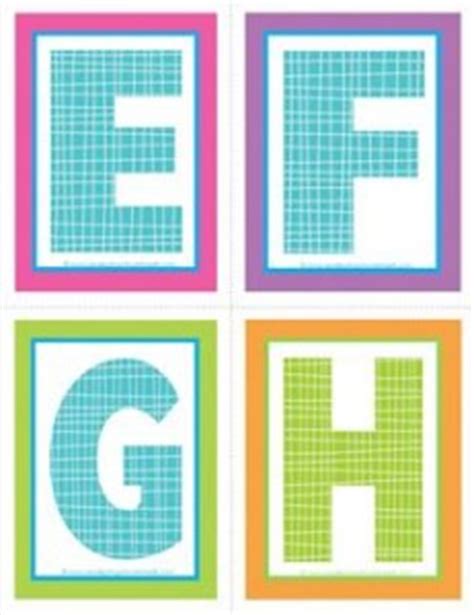 medium alphabet letters efgh plaid  polka dot alphabet letters