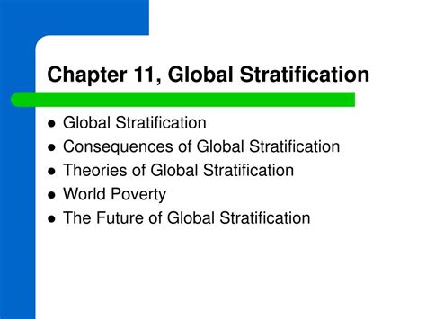 ppt chapter 11 global stratification powerpoint