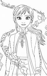 Anna Frozen Coloring Disney Pages Elsa sketch template