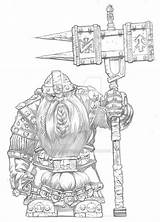 Dwarf Deviantart Warrior sketch template