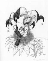 Jester Drawing Face Paintingvalley Drawings Harlequin sketch template