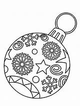 Coloring Christmas Ornament Pages Ornaments Tree Printable Light Lights Bulb Drawing Color Print Colouring Bulbs Sheets Decorations Snowy Templates Xmas sketch template