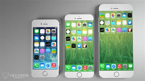 tapered iphone  concept  larger sizes shows  home screen possibilities macrumors