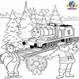 Coloring Pages Train James Thomas Christmas Sheets Color Engine Print Kids Santa Colouring Claus Tank Printable Worksheets Friends Fun Percy sketch template