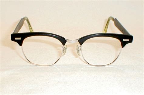 vintage mens eyeglasses frames black 50s 60s tart