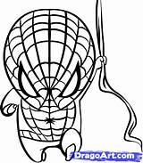 Spiderman Coloring Pages Baby Cartoon Easy Drawing Clipart Chibi Printable Color Sheets Clip Library Draw Getcolorings Codes Insertion Clipartmag Getdrawings sketch template