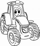 Tractor Coloring Pages Simple Printable Getcolorings Color Fresh sketch template