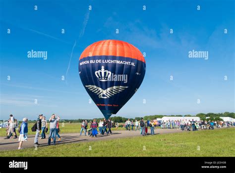 Hot Air Balloon At The Dutch Air Force Open Days 2014 In Gilze Rijen