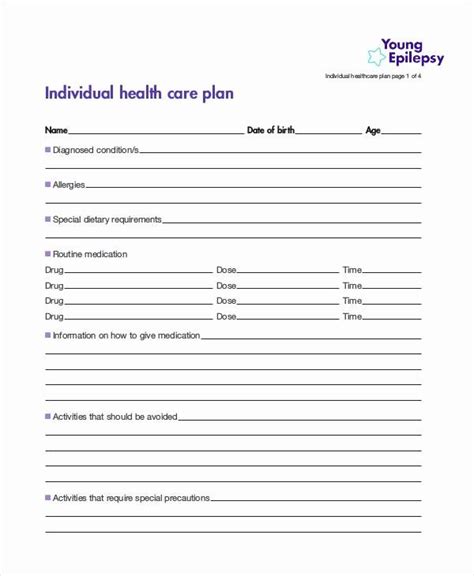 care plan template elegant  healthcare plan templates  word