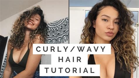 Curly Wavy Hair Routine 2c 3a Updated Youtube