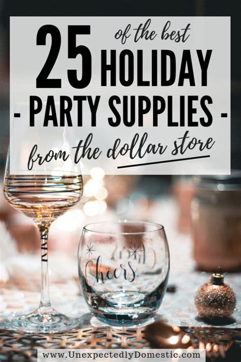 dollar store party supplies unexpectedly