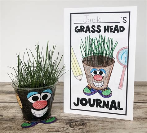 hands  plant lesson silly grass head template  teacher wife