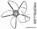 Fan Coloring Propeller Pages Electric Clipart Boat Clip Library sketch template