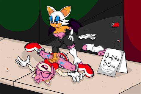 Rule 34 3 2 5 Fingers 5 Toes Amy Rose Anthro Barefoot Bodily Fluids