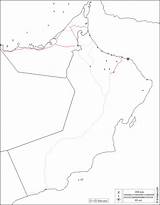 Oman Map Cities Main Outline عمان Blank سلطنه Maps sketch template
