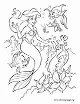 Coloring Ariel Mermaid Little Pages Her Color Colouring Friends Disney Print H2o Necklace Shows Look Amazing Kids Adventure Fun Book sketch template