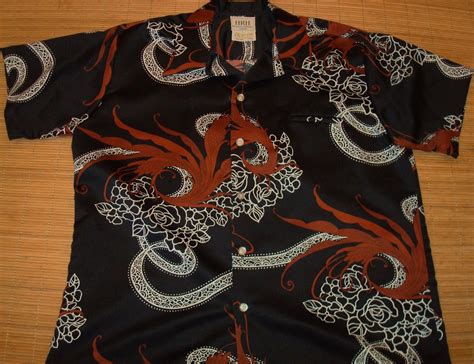 mens vintage 70s hrh mcinernys hipster hawaiian shirt