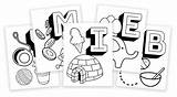Alphabet Coloring Pages Learning Printable Objects 1523 Shares sketch template