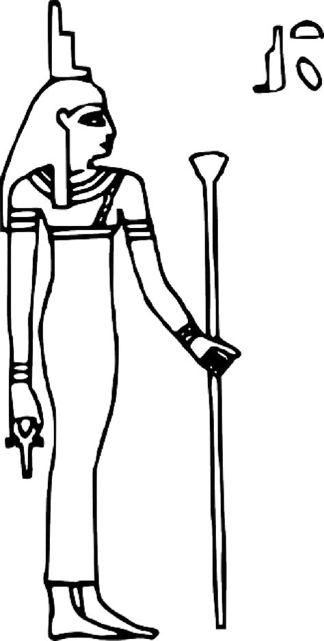 Sign Outline Symbol Queen Egypt Goddess Ancient