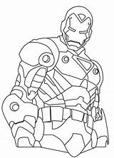 Iron Man Coloring Pages Draw Machine Half Body Cartoon Drawing Color Printable Easy Marvel Print War Gingerbread Sewing Getdrawings Colour sketch template