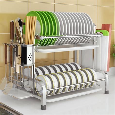 nk  tier dish rack dish drying rack kitchen rack bowl rack cup drying rack dish drainer dryer
