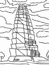 Babel Tower Coloring Pages Printable Bible Activities Kids Sunday Crafts School Tour Worksheet Activity Lessons Zu Craft Ausmalbild Clipart Sheets sketch template
