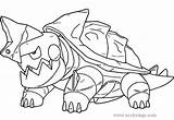 Drednaw Sword Shield Pokemon Coloring Pages Pokémon Xcolorings Printable sketch template