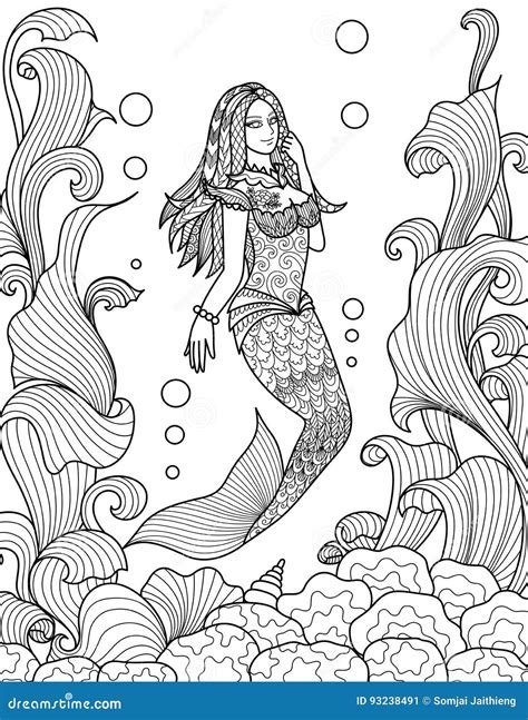 sea mermaid cartoon vector collection cartoondealercom