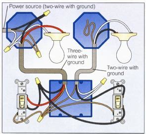 diagram  wiring  light switches   power supply