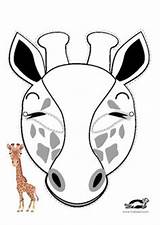 Krokotak Giraffe Animales Jirafa Selva Mascara Mascaras Disfraces Disfraz Jirafas Antifaz Zebra Fasching Girafas Masque Imprimibles Colorir Mache Proyecto Máscara sketch template